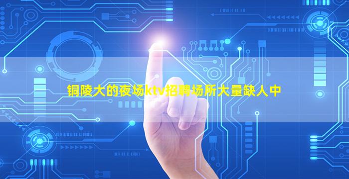 铜陵大的夜场ktv招聘场所大量缺人中